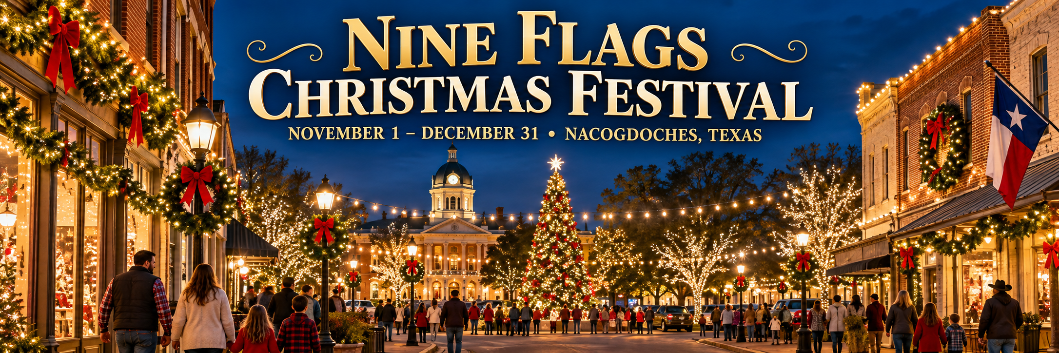 Nine Flags Christmas Festival in Nacogdoches