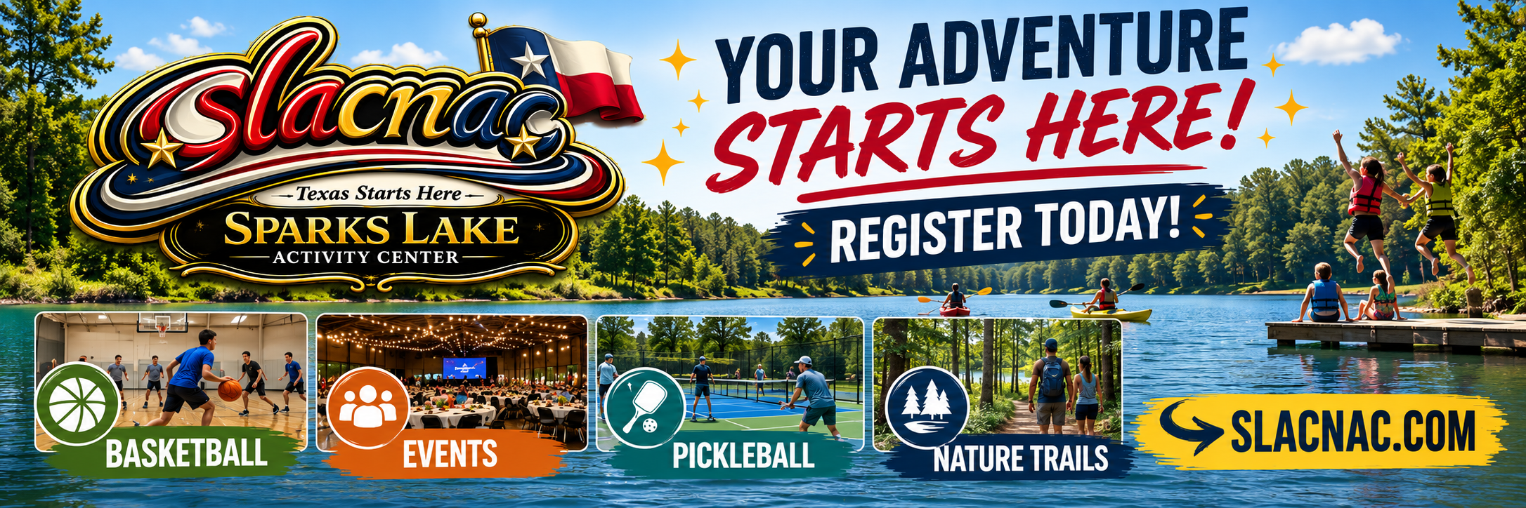 Sparks Lake Activity Center featured event banner